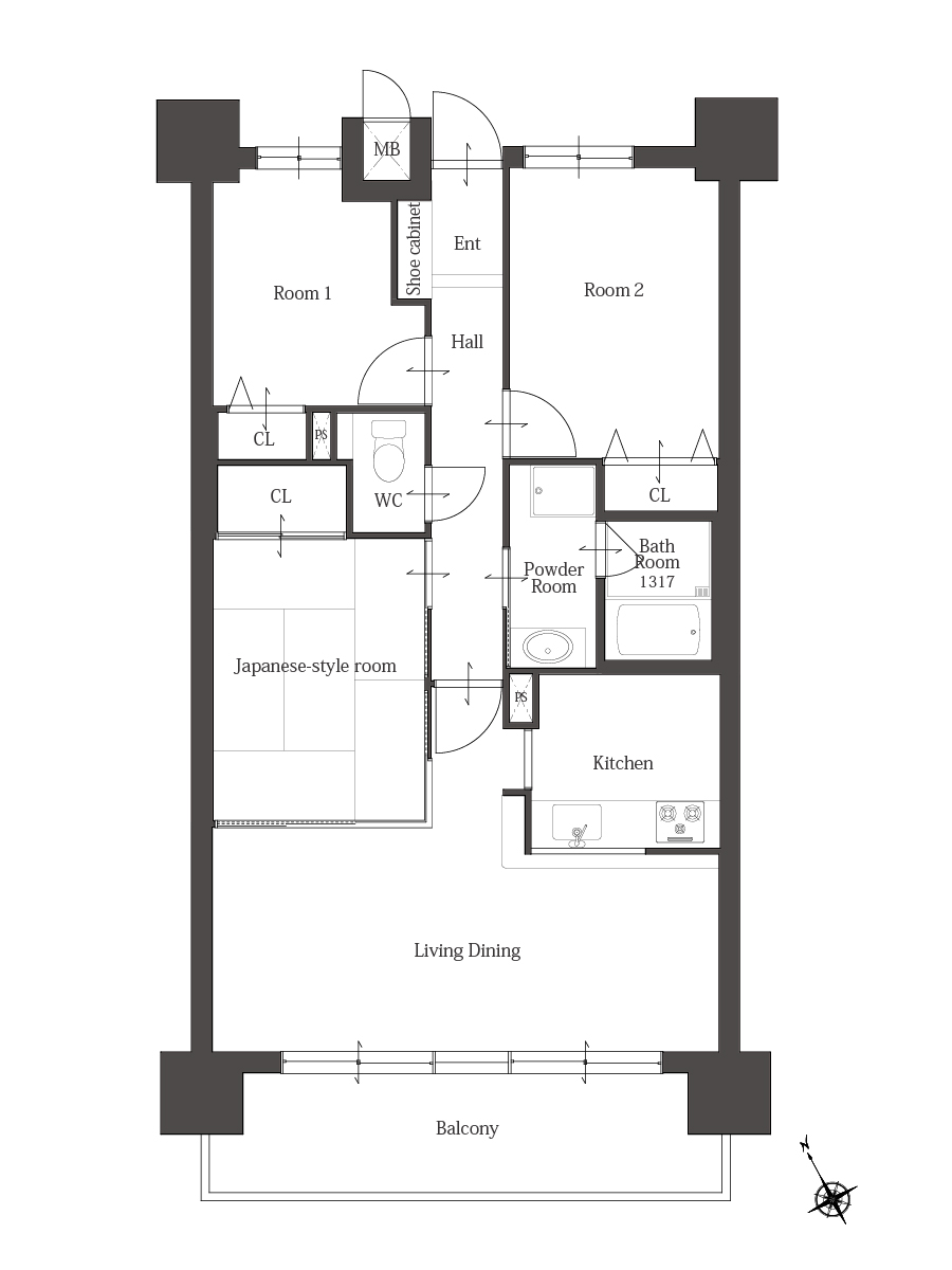 リノベーション前の間取り