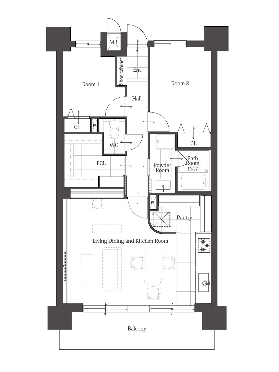 PAINT リノベーション後の間取り